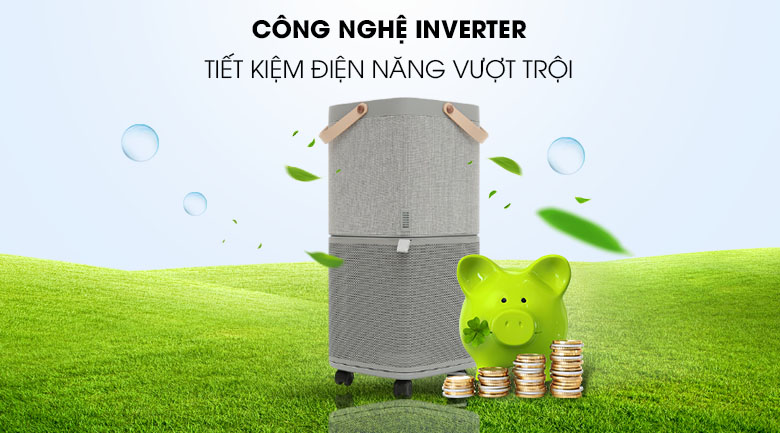 Công nghệ inverter - Đèn báo chất lượng không khí - Máy lọc không khí Electrolux PA91-406GY