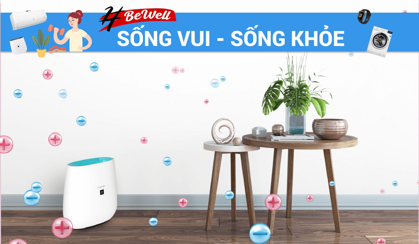 Máy lọc không khí Sharp FP-J30E-B Thiết kế nhỏ gọn, hiện đại