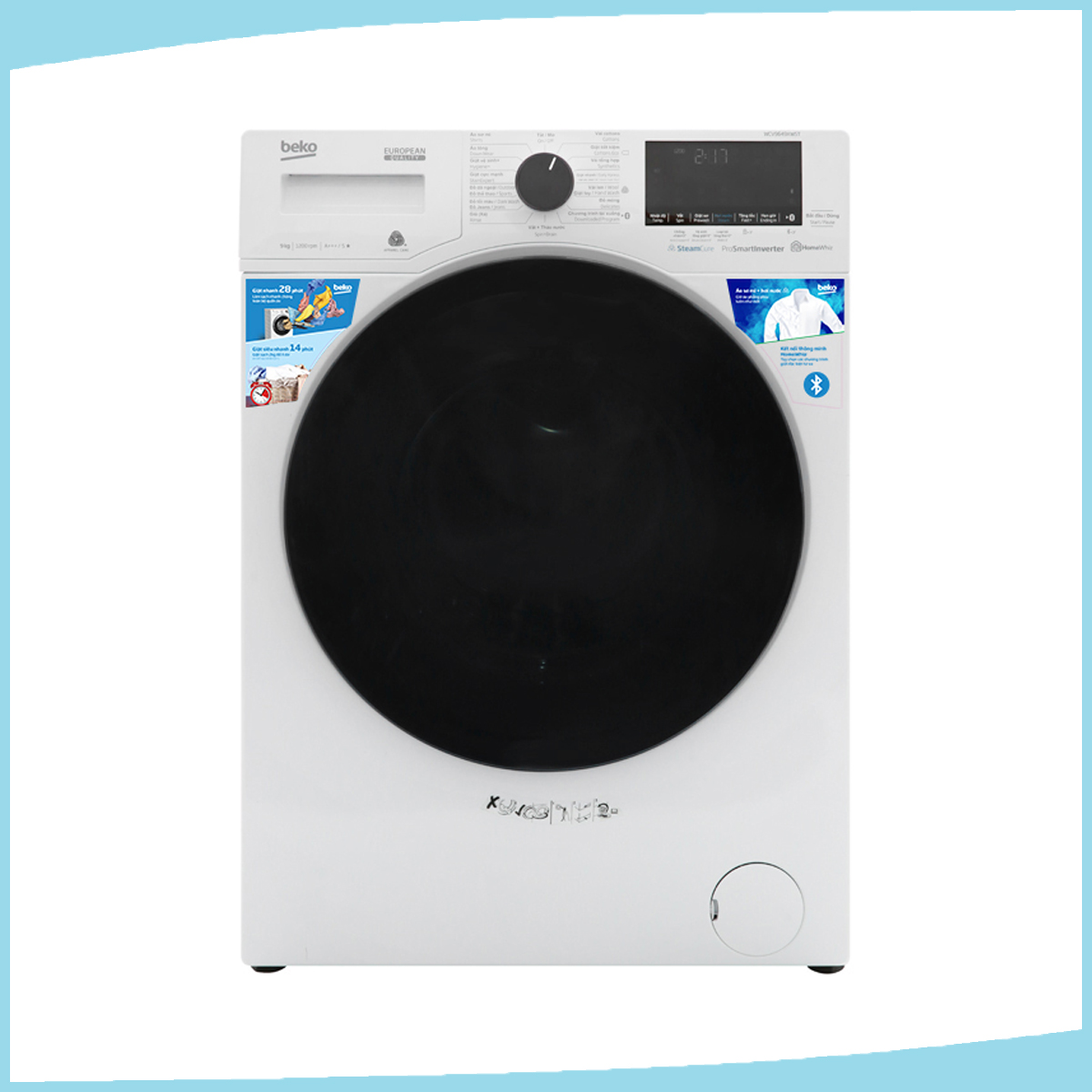 Hình ảnh sản phẩm - [WCV10649XWST] Máy giặt Beko Inverter 10 kg WCV10649XWST