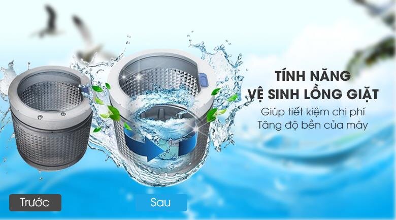 vệ sinh lồng giặt tự động AQW-S90CT.3