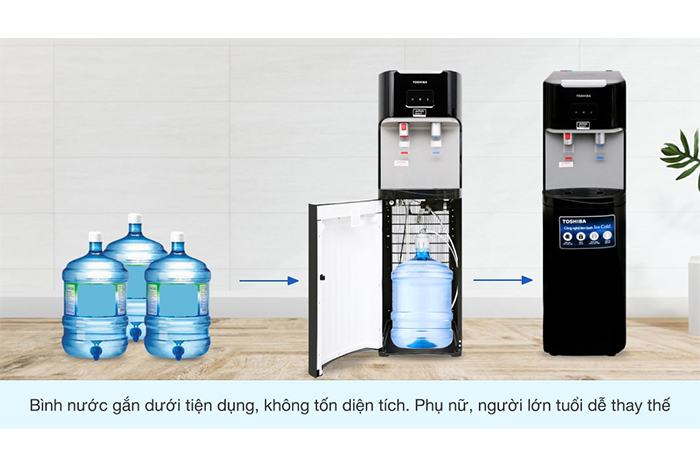 Hình ảnh sản phẩm - [ RWF-W1669BV(K1) ] Máy Nước Nóng Lạnh Toshiba