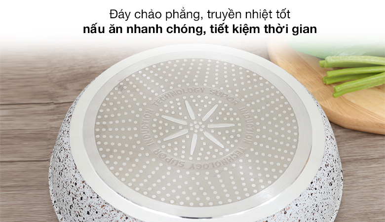 Đáy chảo - Chảo nhôm chống dính đáy từ Supor F23A24IH