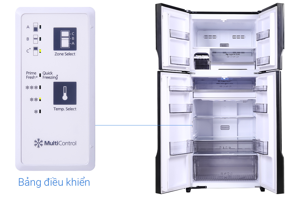 Hình ảnh sản phẩm - [NR-DZ601VGKV] Tủ lạnh Panasonic Inverter 550 lít