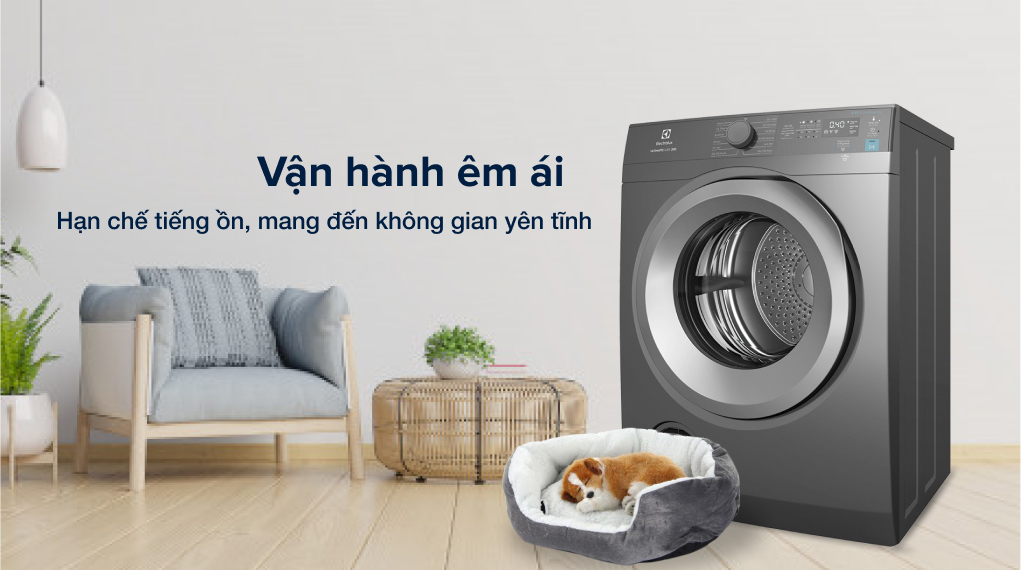 Máy sấy thông hơi Electrolux 8.5 kg EDV854N3SB - Vận hành êm ái