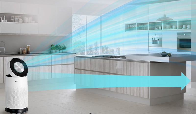 Clean Booster giúp tỏa không khí xa hơn