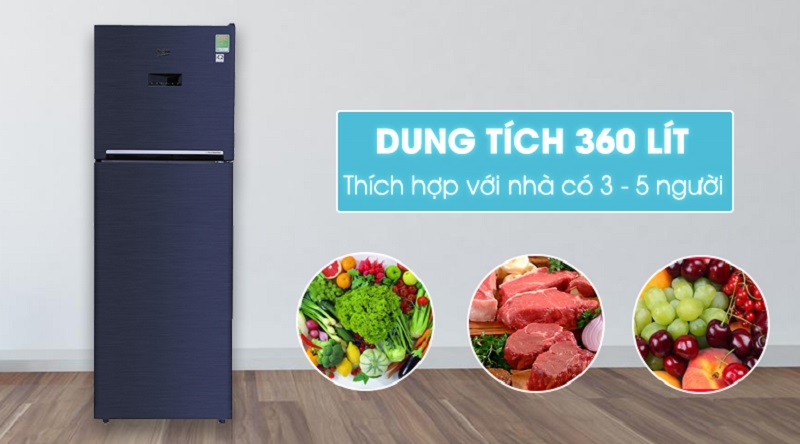 Tủ lạnh Beko inverter 360 lít RDNT360E50VZWB