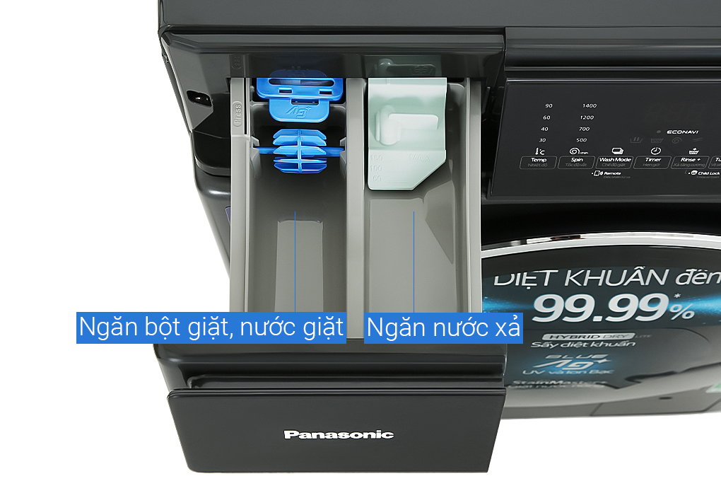 Hình ảnh sản phẩm - [NA-V105FR1BV] Máy giặt sấy Panasonic Inverter 10.5 kg/2 kg