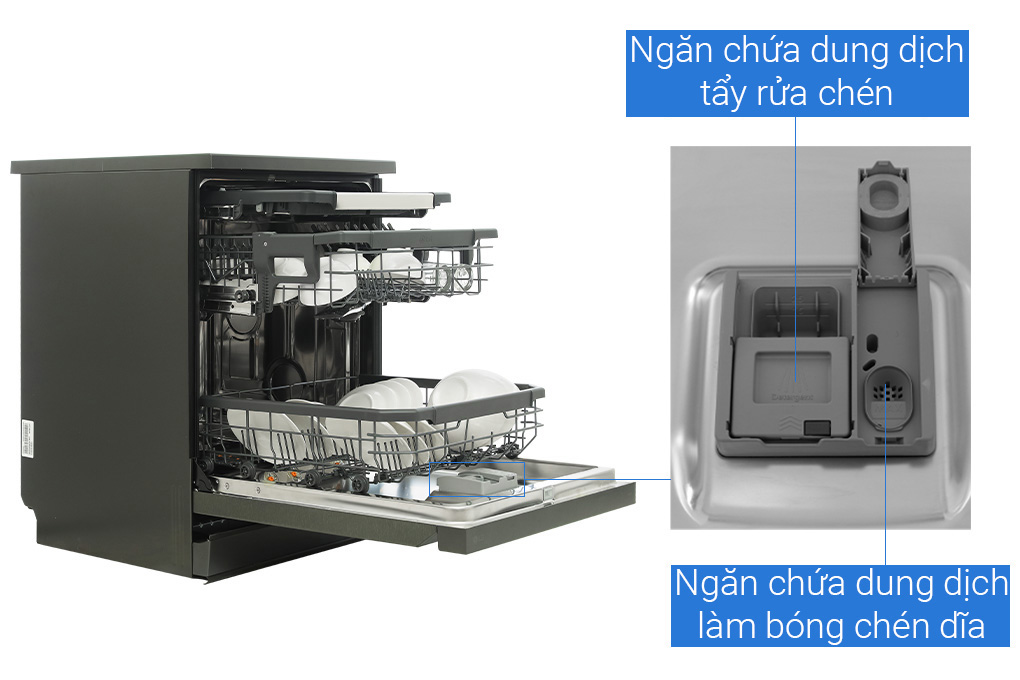 Hình ảnh sản phẩm - [LDT14BLA4] Máy rửa chén độc lập LG
