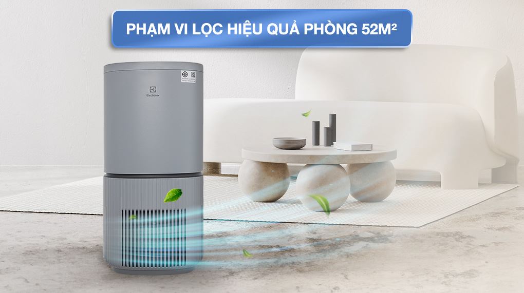 Phạm vi lọc - Máy lọc không khí Electrolux EP53-46UGA 40W