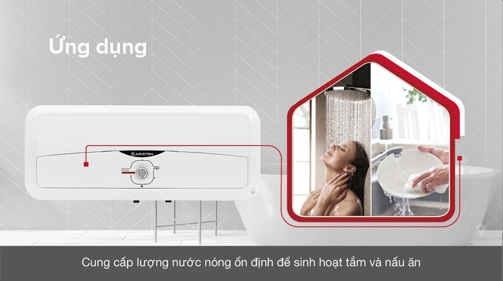 Máy nước nóng gián tiếp Ariston 20 lít 2500W SL2 20 R 2.5FE - MT - Làm nóng gián tiếp