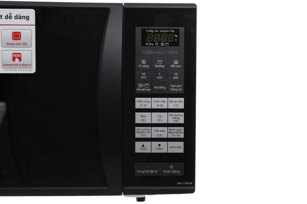 Hình ảnh sản phẩm - [NN-CT36HBYUE] Lò vi sóng có nướng Panasonic 23 lít - NN-CT36HBYUE