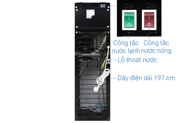 Hình ảnh sản phẩm - [ RWF-W1669BV(K1) ] Máy Nước Nóng Lạnh Toshiba