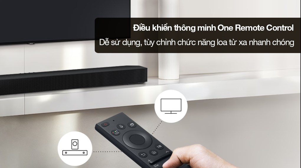 Loa Thanh Samsung HW-B650D/XV 370W - Điều khiển từ xa bằng One Remote Control 