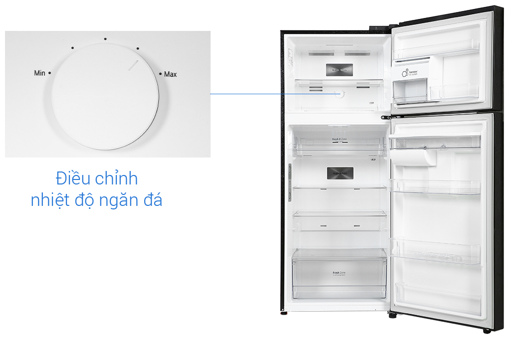 Hình ảnh sản phẩm - [GN-D372BLA] Tủ lạnh LG Inverter 374 lít 