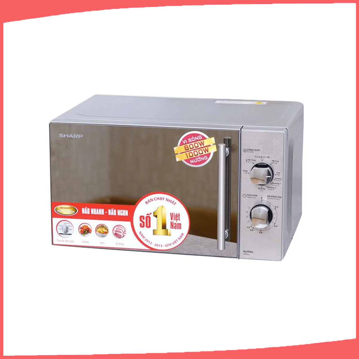 Hình ảnh sản phẩm - [R-G227VN-M] Lò Vi Sóng Sharp 20 Lít