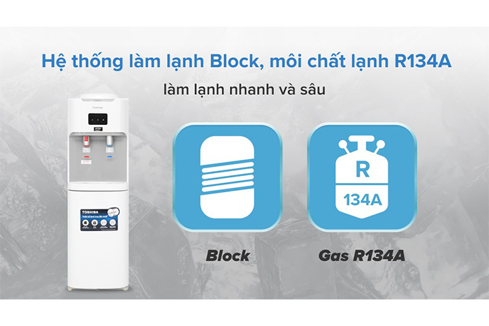 Hình ảnh sản phẩm - [RWF-W1664TV(W1)] Máy Nước Nóng Lạnh Toshiba