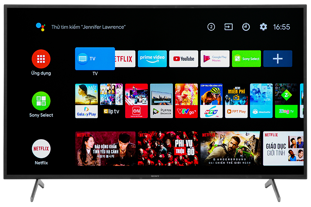 Hình ảnh sản phẩm - [KD-55X80J/S] Android Tivi Sony 4K 55 inch KD-55X80J/S