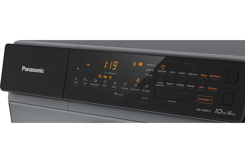 Hình ảnh sản phẩm - [NA-S106FC1LV] Máy giặt sấy Panasonic Inverter 10/6 kg
