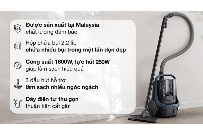 Hình ảnh sản phẩm - [MC-CL601AN49] Máy Hút Bụi Panasonic