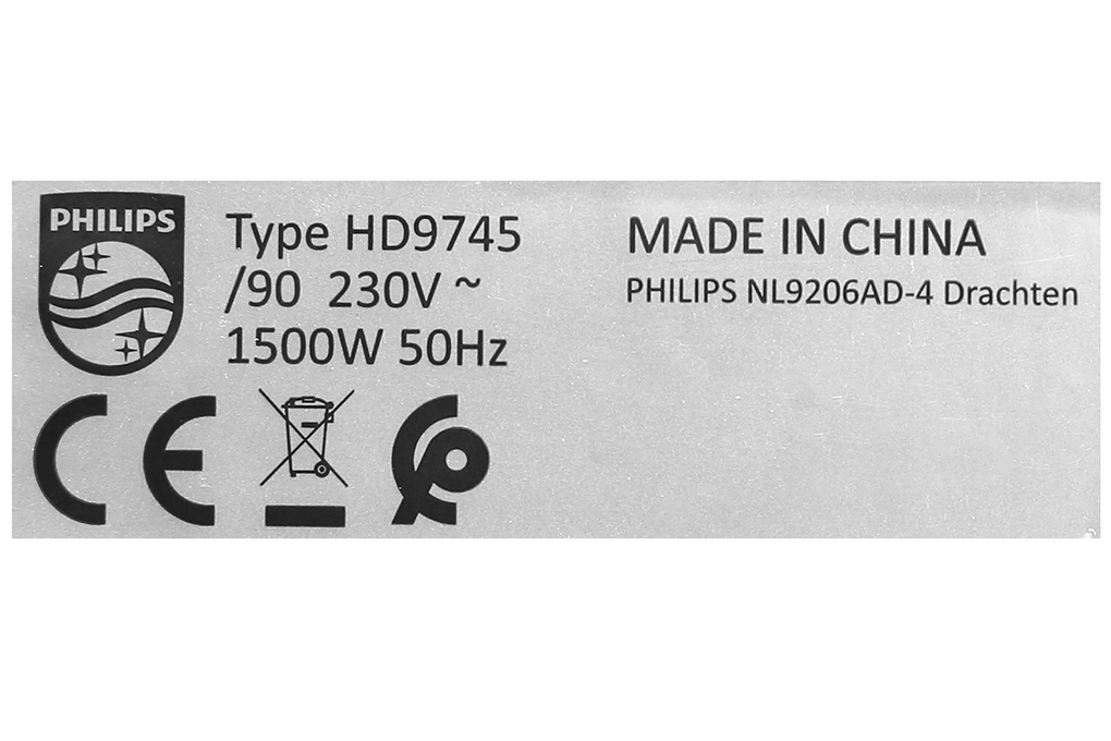 Hình ảnh sản phẩm - [HD9745] Nồi Chiên Không Dầu Philips 4.5 Lít