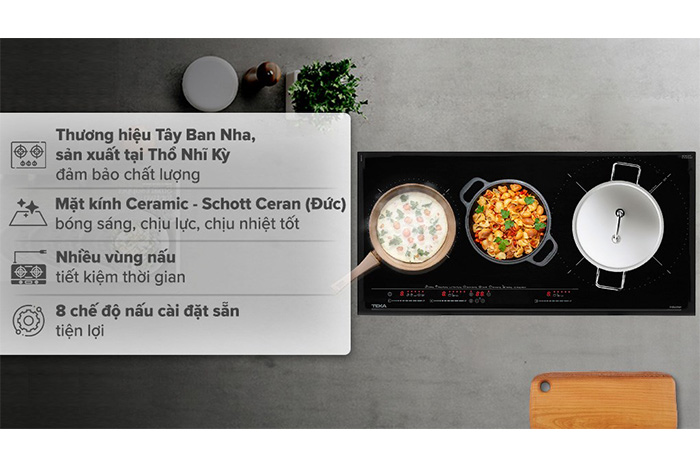 Hình ảnh sản phẩm - [IZC 83620 MST BK] Bếp Từ 3 Vùng Nấu Lắp Âm Teka