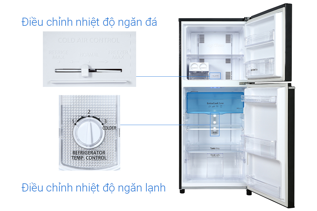 Hình ảnh sản phẩm - [NR-TV261BPKV] Tủ lạnh Panasonic Inverter 234 lít