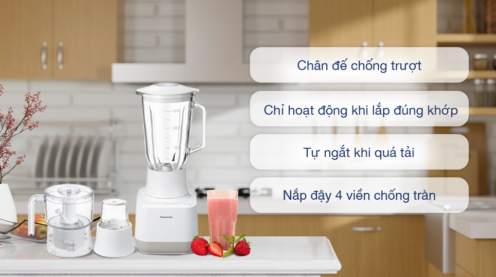 Tiện ích, tính năng an toàn - Máy xay sinh tố Panasonic MX-MG53C1CRA