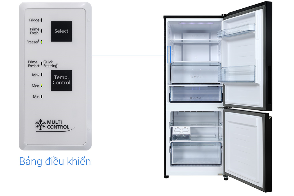 Hình ảnh sản phẩm - [NR-BV281BGMV] Tủ lạnh Panasonic Inverter 255 lít 