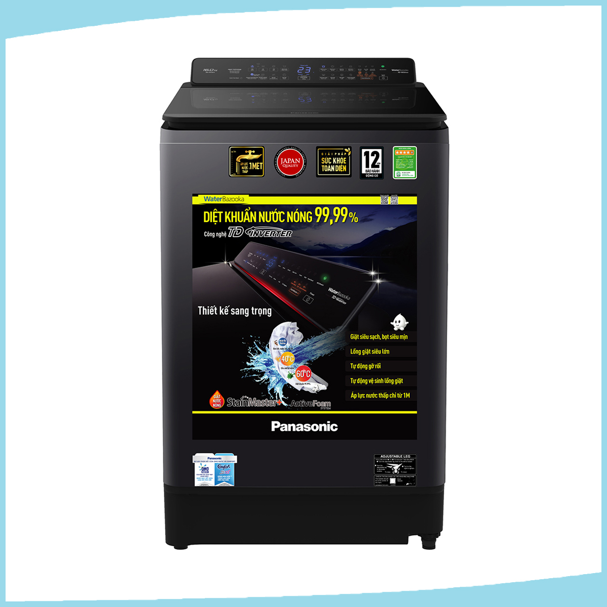 Hình ảnh sản phẩm - [NA-FD125V1BV] Máy giặt Panasonic Inverter 12.5 Kg 