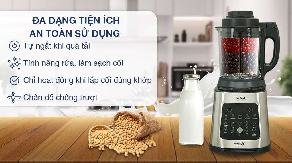 Máy làm sữa hạt đa năng Tefal BL83SD66 - Tiện ích