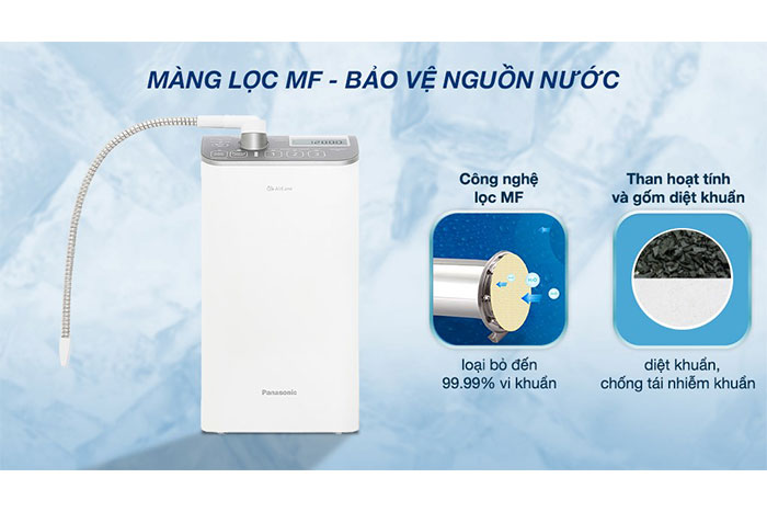 Hình ảnh sản phẩm - [TK-AS500-ZVN] Máy Lọc Nước Ion Kiềm Panasonic 3 Tấm Điện Cực