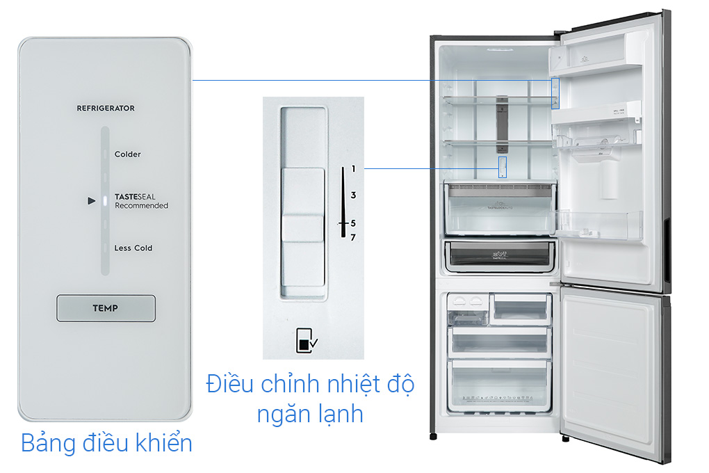 Hình ảnh sản phẩm - [EBB3742K-A] Tủ lạnh Electrolux Inverter 335 Lít