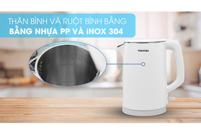 Hình ảnh sản phẩm - [KT-15DS1PV] Bình Đun Siêu Tốc Toshiba 1.5 Lít