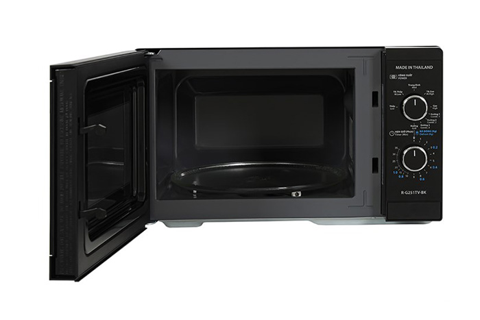 Hình ảnh sản phẩm - [R-G251TV-BK] Lò Vi Sóng Có Nướng Sharp 25 Lít