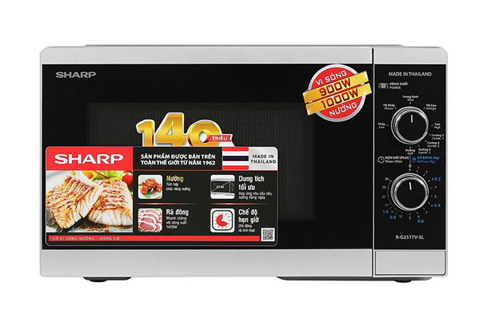 Hình ảnh sản phẩm - [R-G251TV-SL] Lò Vi Sóng Có Nướng 25 Lít