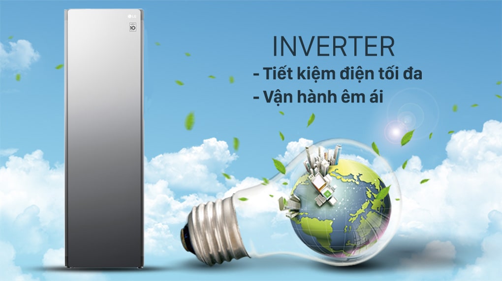 Tủ chăm sóc quần áo thông minh LG Styler màu gương kính S5MB - Công nghệ Inverter