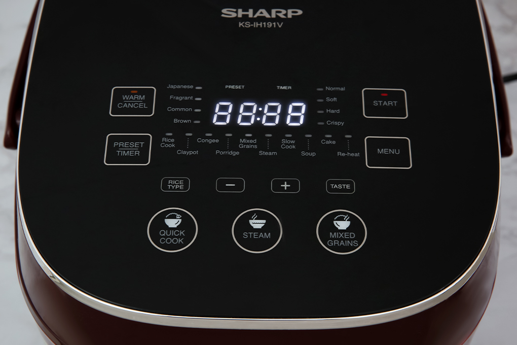 Hình ảnh sản phẩm - [KS-IH191V-RD] Nồi cơm điện cao tần Sharp 1.8 lít KS-IH191V-RD