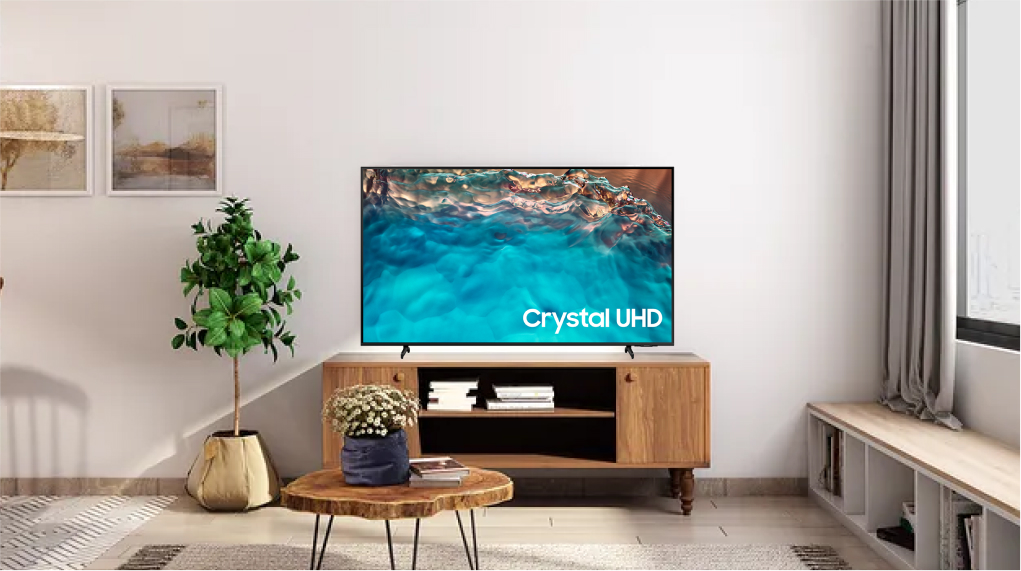 Smart Tivi Samsung 4K 43 inch UA43BU8000 - Thiết kế thanh lịch