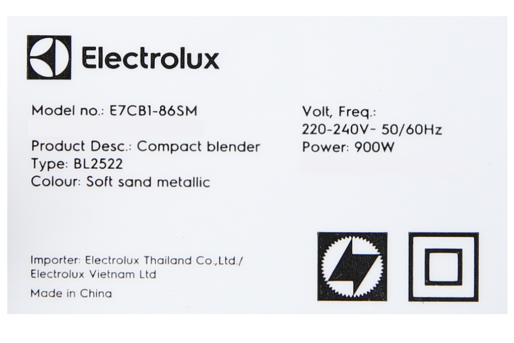 Hình ảnh sản phẩm - [E7CB1-86SM] Máy xay sinh tố đa năng Electrolux 