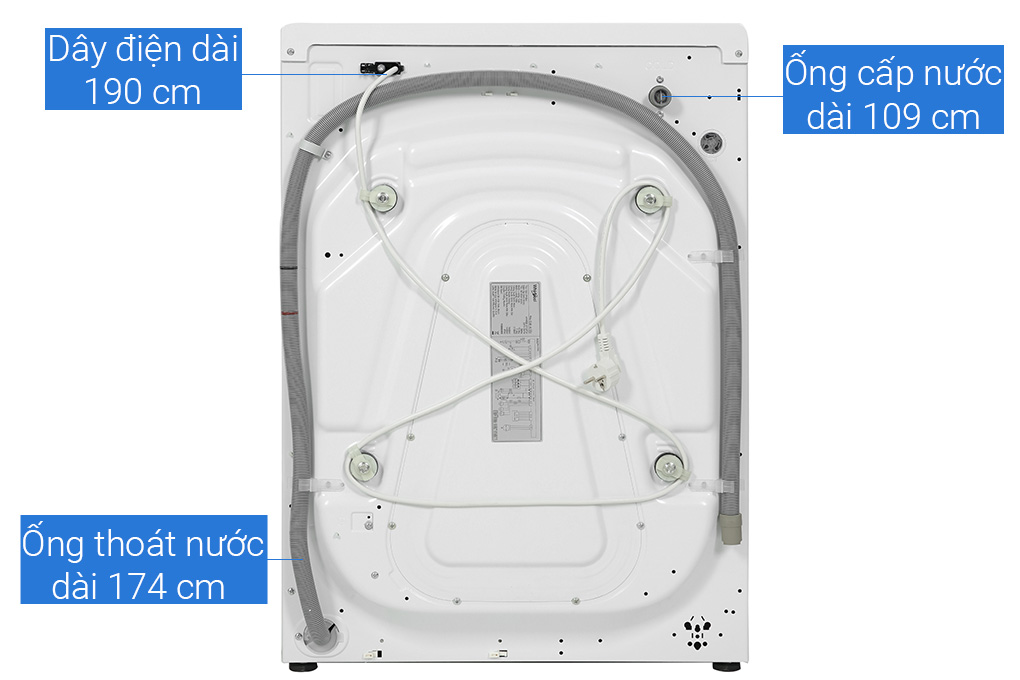 Hình ảnh sản phẩm - [FWEB10502FW] Máy giặt Whirlpool Inverter 10.5 kg