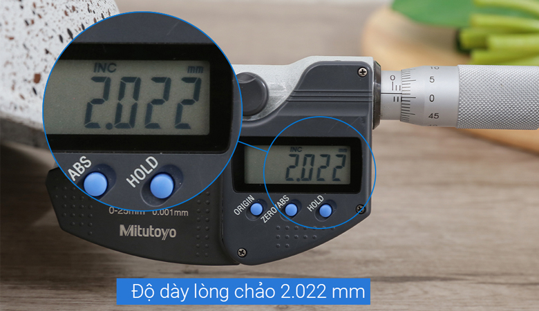 Độ dày - Chảo nhôm chống dính đáy từ Supor F23A24IH