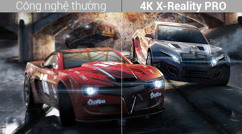 Công nghệ 4K X-Reality PRO nâng cấp chất lượng hình ảnh