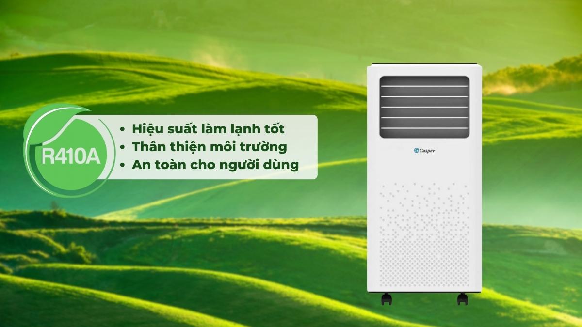 Máy sử dụng gas R410A thân thiện môi trường