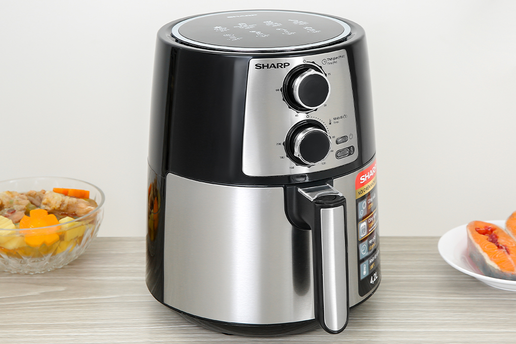 Hình ảnh sản phẩm - [KF-AF42MV-ST] Nồi Chiên Không Dầu Sharp 4.2 Lít