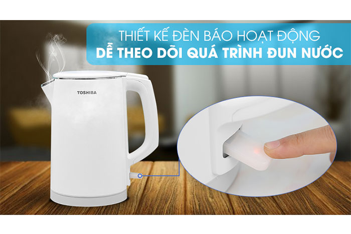 Hình ảnh sản phẩm - [KT-15DS1PV] Bình Đun Siêu Tốc Toshiba 1.5 Lít