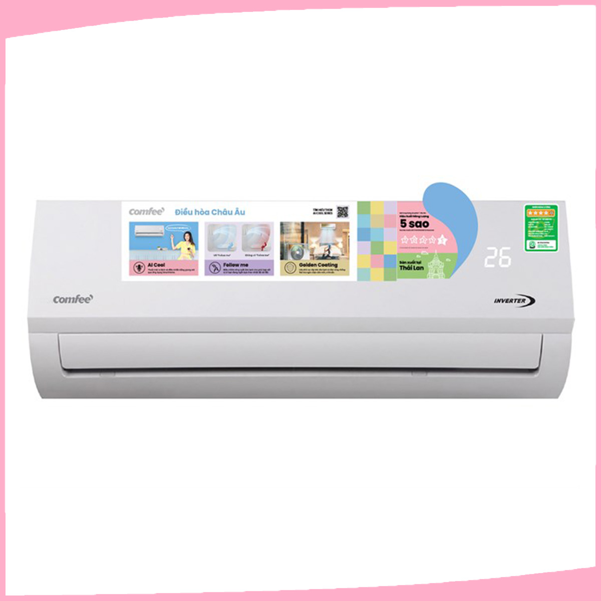 Hình ảnh sản phẩm - [CFS-25VAFF-V] Máy Lạnh Comfee Inverter 2.5 HP