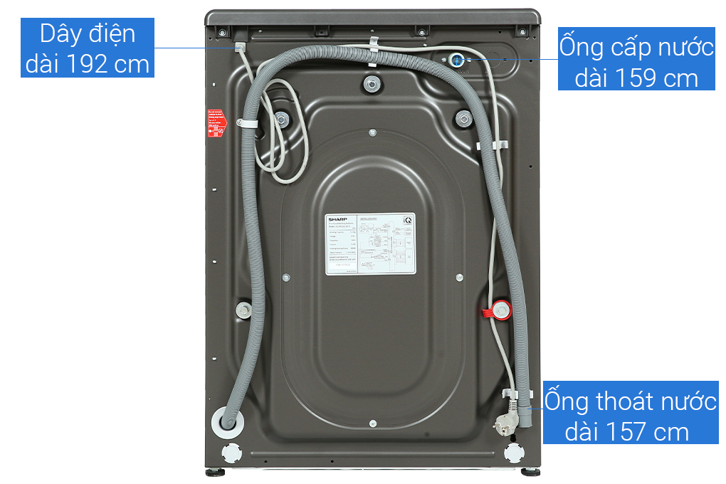 Hình ảnh sản phẩm - [ES-FK954SV-G] Máy giặt Sharp Inverter 9.5 Kg 