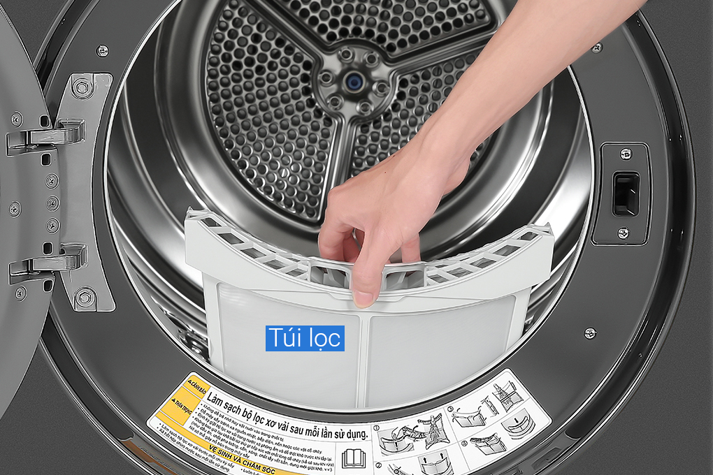 Hình ảnh sản phẩm - [DVHP50B] Máy sấy bơm nhiệt LG Inverter 10.5 kg
