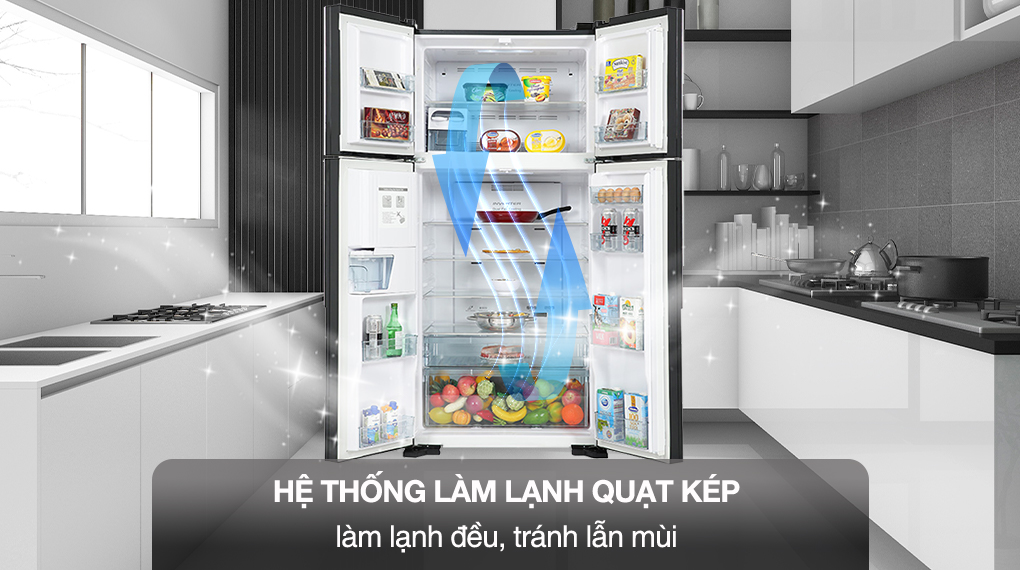 Tủ lạnh Hitachi Inverter 540 lít R-FW690PGV7 GBK - Công nghệ làm lạnh