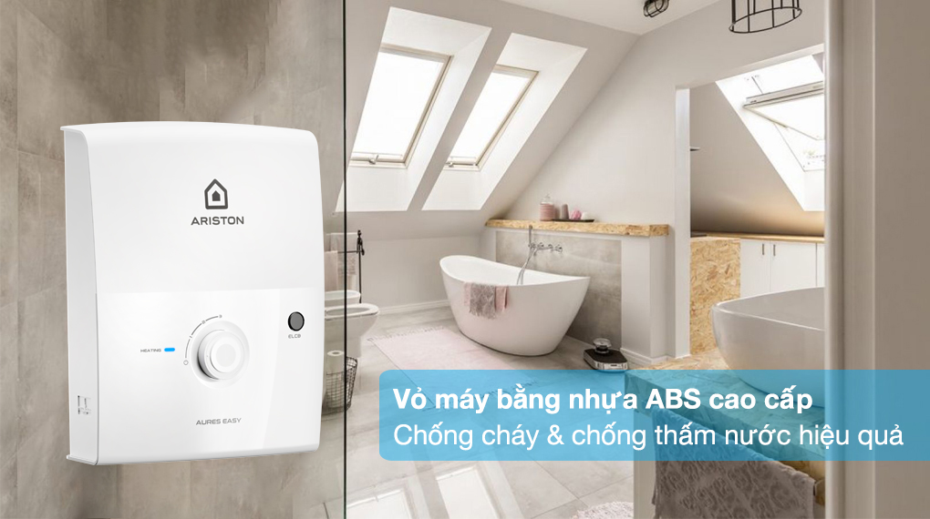 Máy nước nóng trực tiếp Ariston AURES EASY 4.5 D - Thiết kế